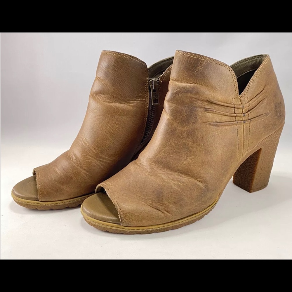 Timberland Glancy Women's Leather Peep Toe Bootie